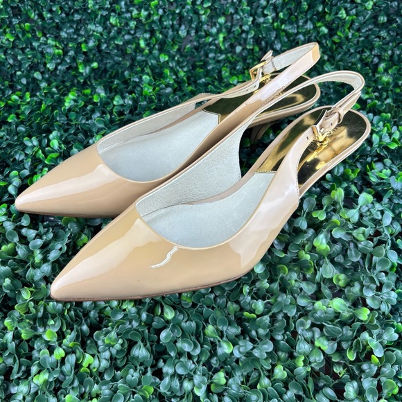 MICHAEL Michael Kors Patent Slingback low Heels - Picture 3 of 11